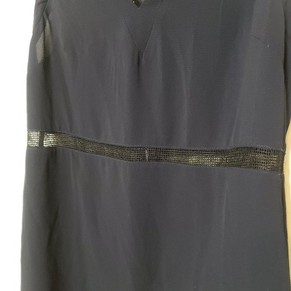 Astr Navy and Black Sheer Panel Dress - Picture 8 of 9